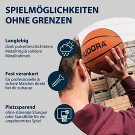 Hudora Basketballkorb Competition Pro Schwarz 720 x 145 x 1.120 cm