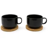 Bredemeijer Teetasse 0,25 l Schwarz 2 St.