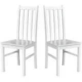 Leaf Design Stuhl, Weiß, Holz, Echtholz,Buche, Holz Optik, 43x94x40 cm, Esszimmer, Stühle, Esszimmerstühle, Vierfußstühle