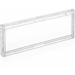 Wiltec Namensschild Abdeckung Briefkasten 69x25mm Ersatzteil Postkasten Schild