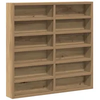 VidaXL Vitrinenschrank Artisan Eiche 60x8,5x58 cm Holzwerkstoff