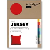 schlafgut EASY Jersey Kissenbezug einzeln 80x80 cm | red-deep - rot