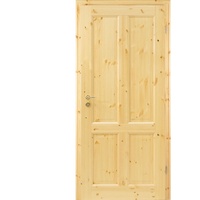 Kilsgaard Zimmertür mit Zarge Set Typ 02/04 Holz Kiefer unbehandelt, DIN Links, 160-179 mm,985x1985 mm