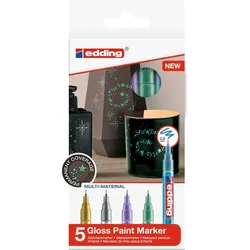 Glanzlack-Marker edding 780 0,8mm metallic VE=8x5 Farben