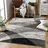 Sanat Teppich Vintage - Modern Teppiche für Wohnzimmer, Kurzflor Teppich in Grau - Mehrfarbig, Öko-Tex 100 Zertifiziert , Größe: 200 x 290 cm