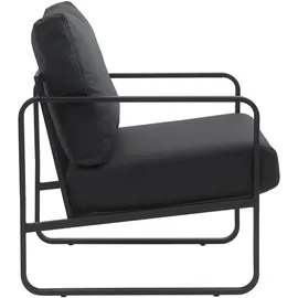 CLP Lounger Manea schwarz/Kunstleder