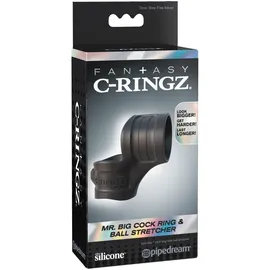 FANTASY C-RINGZ Penisring „Mr. Big Cock Ring & Ball Stretcher“ mit Hodenstretcher, schwarz
