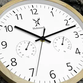 Holzwerk Germany Holzwerk Wanduhr 30 cm HW.Buche beige