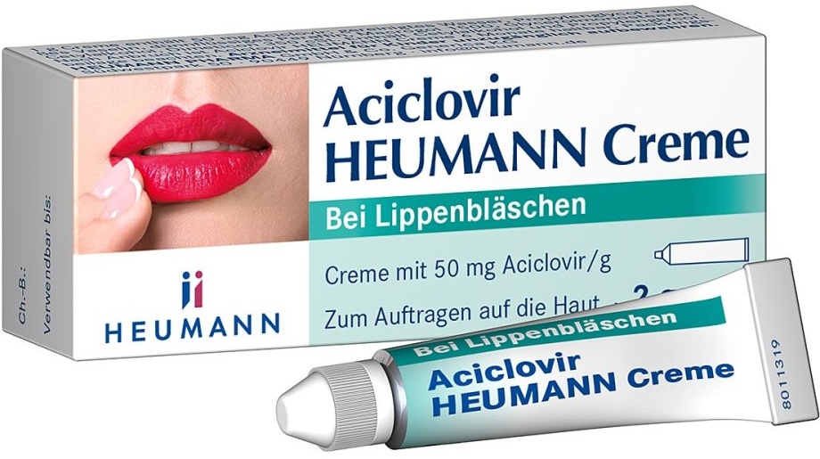 Aciclovir Heumann Creme bei Lippenherpes