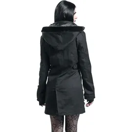 Gothicana by EMP Damen schwarzer Parka mit Nieten M - M