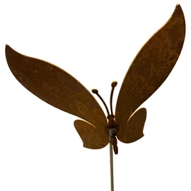 ZGM Deko Rankstab Schmetterling Braun