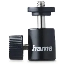 Hama Kugelkopf für Stative, 38 mm Höhe, für 1/4" Gewinde, Ø 20 mm, Schwarz
