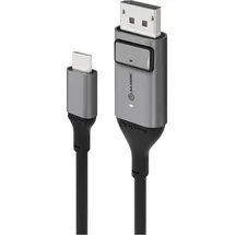 Alogic USB-C auf DisplayPort Kabel 1 m Grau