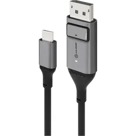 Alogic USB-C auf DisplayPort Kabel 1 m Grau
