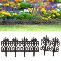 Gardebruk Rasenkante 106059, Kunststoff, rotbraun, Länge 31,5 cm, Höhe 35 cm, 6 Stück