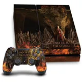 Head Case Designs Offizielle House of The Dragon Plakat Siegel Und Charaktere Vinyl Haut Gaming Aufkleber Abziehbild kompatibel mit Sony Playstation 4 PS4 Console and DualShock 4 Controller Bundle