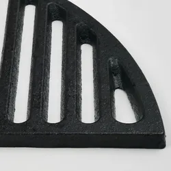 Patton Halbmond-Grillrost aus Gusseisen, 44.5x22cm