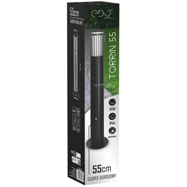 EDO Gartenleuchte Pfosten Aluminium 55 cm 1x GU10 Schwarz