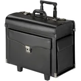 Tectake Pilotenkoffer 2-Rollen Cabin 43 cm / 20 l black