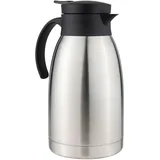 Hi Haushalt International Isolierkanne Thermoskanne 2 L mit Quick Tip Verschluss aus Edelstahl
