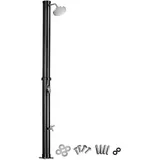 tectake Solardusche, Schwarz, Kunststoff, 15.5x221x42.5 cm, Nur In Filialen Erhältlich