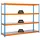 Proregal Schwerlastregal Metal Beast Four HxBxT 200x210x60cm | Fachlast 500kg | Blau-Orange Standregal Metallregal Lagerregal