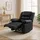 MCW Relaxsessel MCW-G15 Leder/Kunstleder 87 x 101 x 150 cm Schwarz mit verstellbarer Rückenlehne
