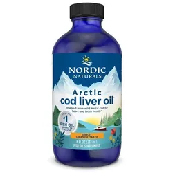 Arktisches Kabeljau-Leberöl 8 fl oz (237 ml) Orangengeschmack