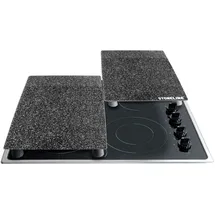STONELINE Das Original Herdabdeckplatten / Schneideplatten schwarz 2 St.