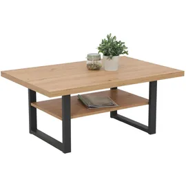 Hela Couchtisch Anton Eiche Artisan Nachbildung B/H/T: ca. 105x45x69 cm, - eiche),