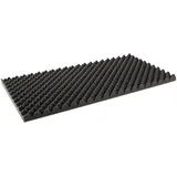Noppenschaum Anthrazit 40mm 50x100cm - Schallabsorbierender Schaumstoff für Studio Akustikverbesserung - Brandschutznorm DIN 75200 - Nicht Selbstklebend - Music Store