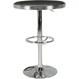 Wohnling Bartisch rund 60 x 68 cm Schwarz