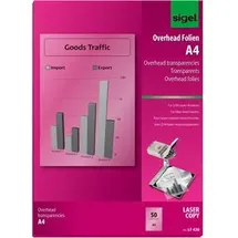 Sigel Kopierfolien LF420 A4 transparent 50 Blatt