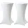 Trutzholm 2er Set Stehtischhusse Husse Bistrotisch Decke 60cm Weiß