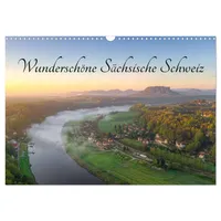 Calvendo Wunderschöne Sächsische Schweiz (Wandkalender 2026 DIN A3 quer),