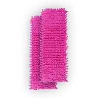 BestLivings Bodenwischer Ersatzbezug Mikrovelour Chenille Beere 2er Pack
