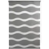 Good Life Doppelrollo WAVE 120 x 150 cm grau