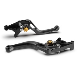 LSL Bremshebel BOW R12, kurz, schwarz/gold, gold