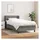 vidaXL Boxspringbett 100 x 200 cm Dunkelgrau