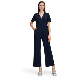 Cartoon Damen Jumpsuit mit Bindegürtel 40, Dunkelblau - 40W