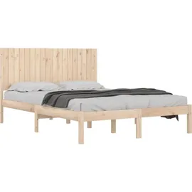 vidaXL Massivholzbett 180 x 200 cm Braun
