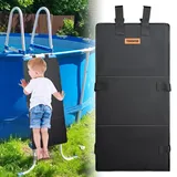 Poolleiter-Schutz, 47,5 x 122,9 cm, Poolleiter-Abdeckung, um zu verhindern, dass Kinder Leitern klettern und in den Pool fallen, Etagenbettleiter-Abdeckpolster, Etagenbett-Leiter-Schutzschutz