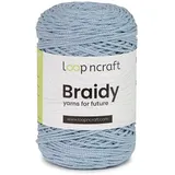 Makramee Garn Babyblau, Loopncraft, 2mm - 250m - 250g, Kettengarn, Braidy, Recycling Garn