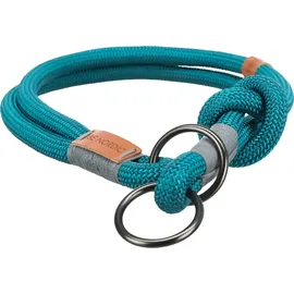 Trixie BE NORDIC Zug-Stopp-Halsband Petrol/Hellgrau L–XL