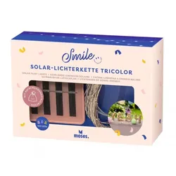 Moses Smile Solar-Lichterkette Tricolor