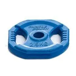 Aerobic-Hantelscheibe - 30 mm - 2.5 kg - Blau - Pro Stück BLAU 2.5kg