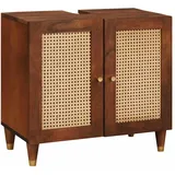vidaXL Waschbeckenunterschrank 62 x 58 x 33 cm Braun