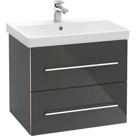 Villeroy & Boch Waschtischunterschrank 2 Auszüge 57,6 x 51,4 x 48,4 cm Braun