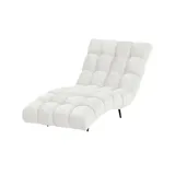 Switch Relaxliege Delphi Flachgewebe 80 x 91 x 166 cm Weiß