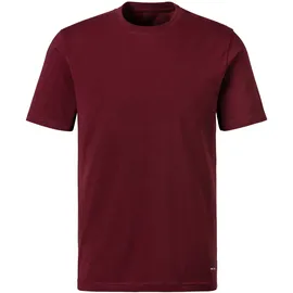 H.I.S. T-Shirt "Unterziehshirt mit Rundhals", Herren, Gr. XXL, bunt (bordeaux, schwarz, weiß), Single Jersey, Obermaterial: 95% Baumwolle, 5% Elasthan, unifarben, Basic, bequem normal, Rundhals, abgesteppte Kante, Shirts T-Shirt, aus Baumwoll-Mix